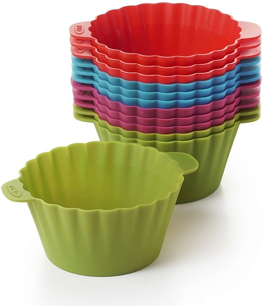 Baking Cups, Set/12 Silicone