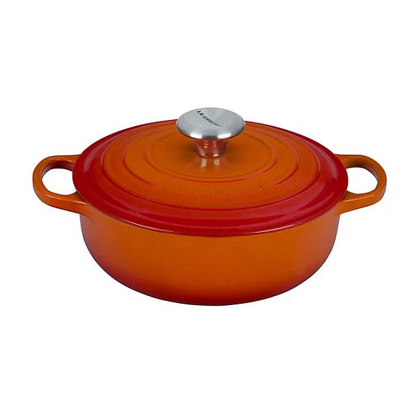 Sauteuse 3.5qt Enameled Cast Iron, Flame