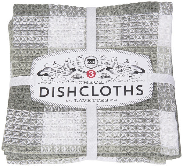 Dishcloths Set of 3 London Gray