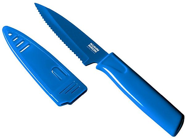Serrated Paring Knife Blue