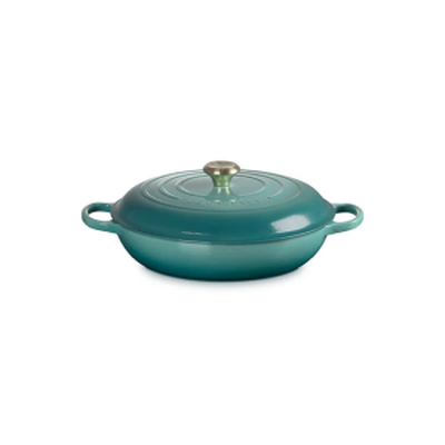 Braiser 3.5qt. Enameled Cast Iron, Riviera