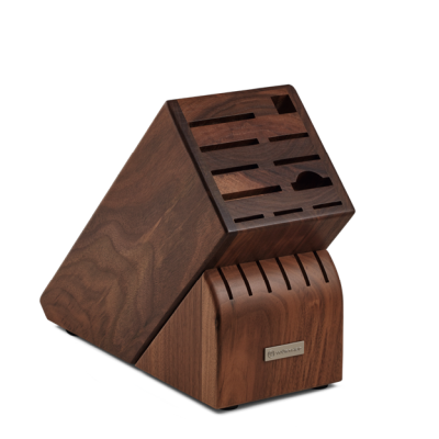 17 Slot Black Walnut Knife Block