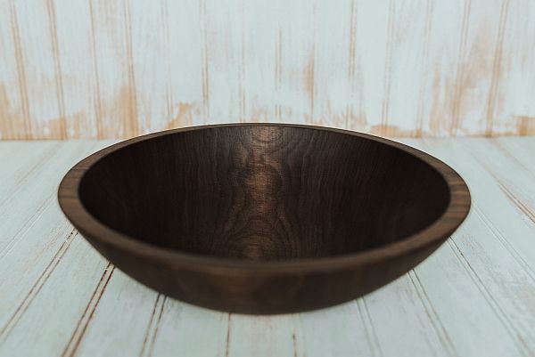 12" Walnut Bowl Solid Wood