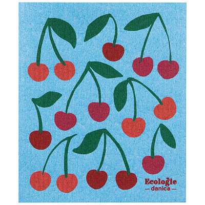Swedish Dishcloth Wild Cherries
