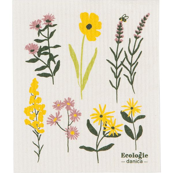 Swedish Dishcloth, Bees & Bloom