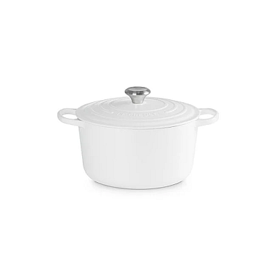 6.5qt Deep Round Oven White