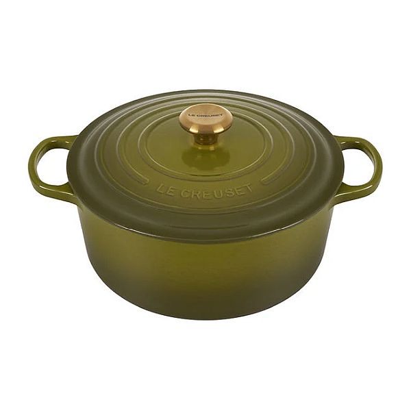 Round Dutch Oven 7.25qt. Enameled Cast Iron, Olive