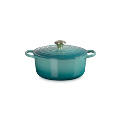 Round Dutch Oven 5.5qt. Enameled Cast Iron, Riviera