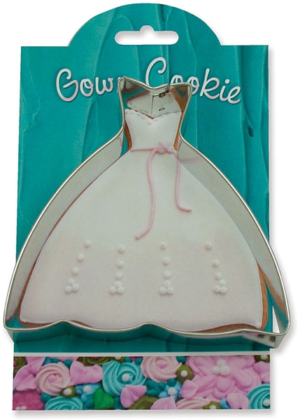 Gown Carded Cookie Cutter