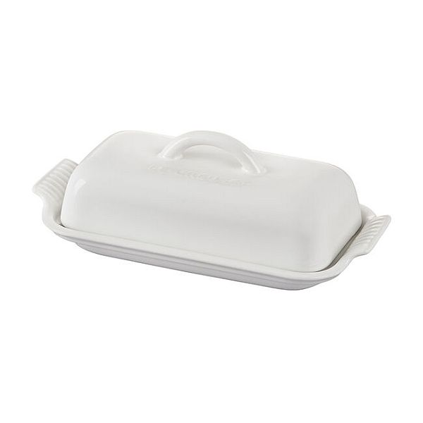 Heritage Butter Dish, White