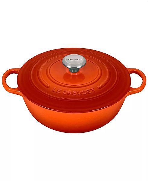 Chefs Oven 7.5qt. Enameled Cast Iron, Flame