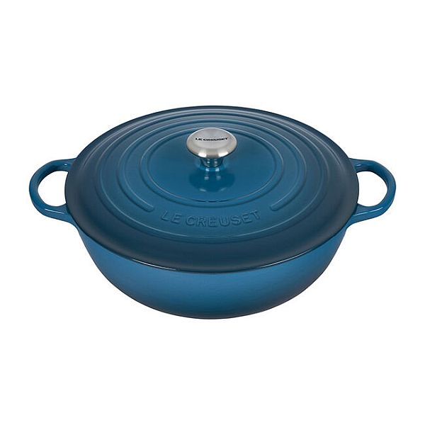 Chefs Oven 7.5qt. Enameled Cast Iron, Deep Teal