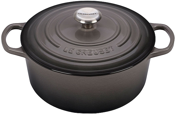 Round Dutch Oven 9qt. Enameled Cast Iron, Oyster