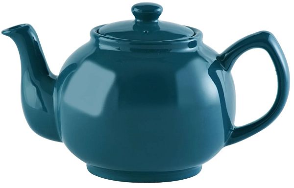 Teal Blue Teapot 6 Cup