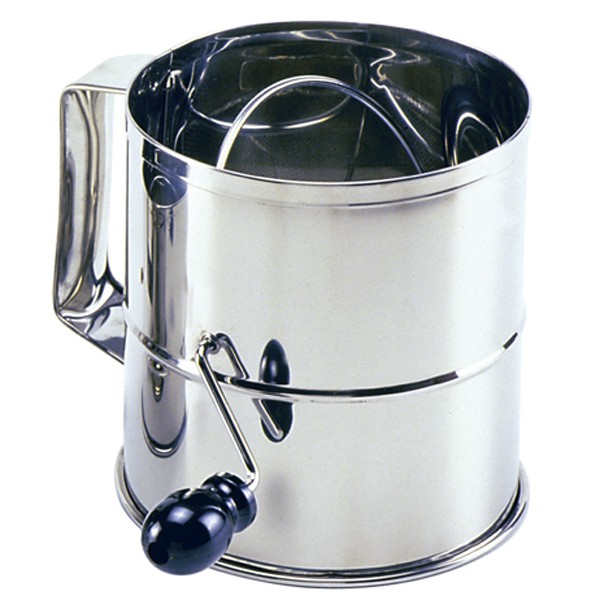 8 Cup Stainless Crank Sifter