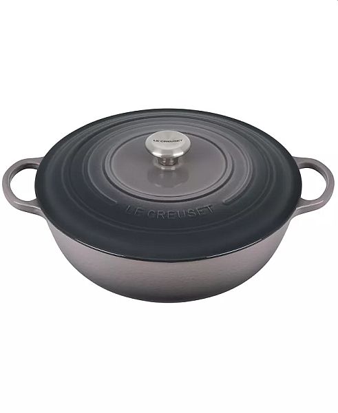 Chefs Oven 7.5qt. Enameled Cast Iron, Oyster