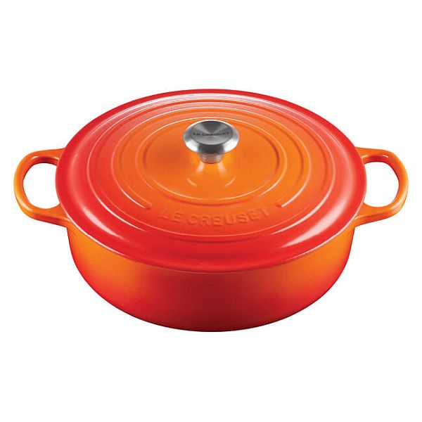 6.75qt Round Wide Oven Flame